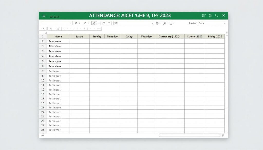 Anwesenheitsliste Excel Vorlage