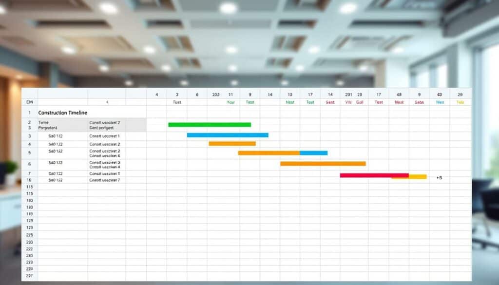 Bauzeitenplan Excel Vorlage