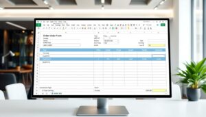 Bestellformular Excel Vorlage