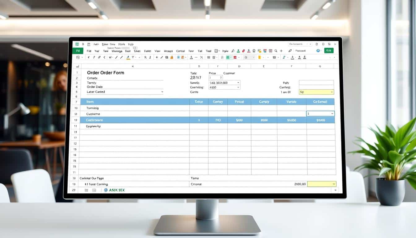 Bestellformular Excel Vorlage