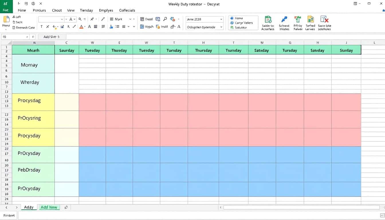 Dienstplan Excel Vorlage