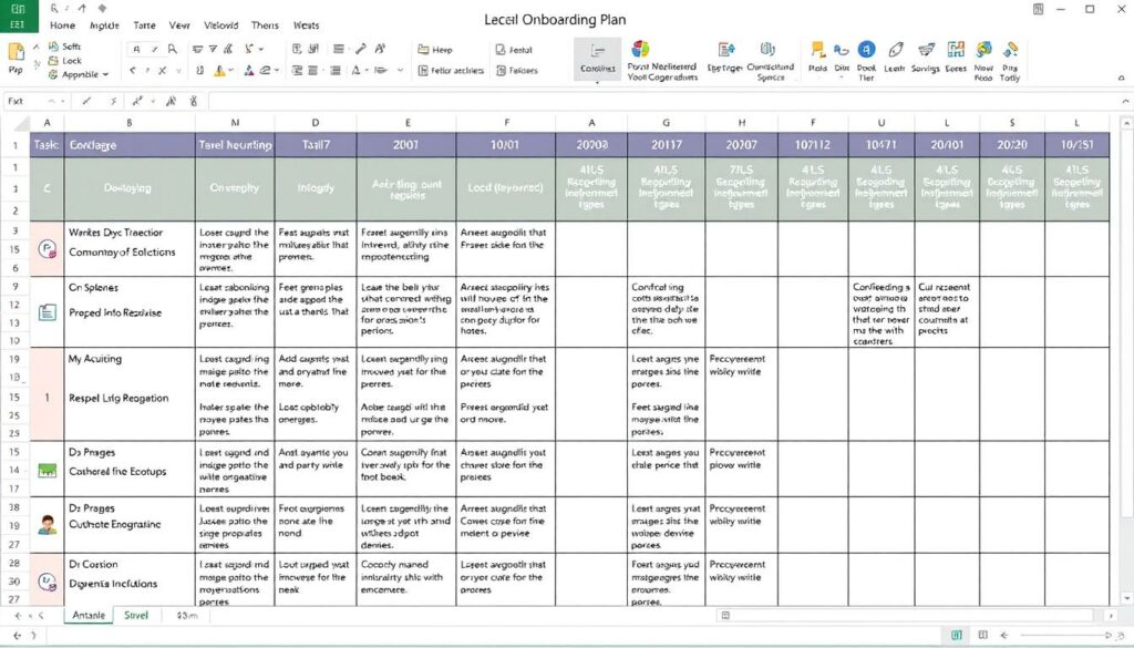 Einarbeitungsplan Excel Vorlage