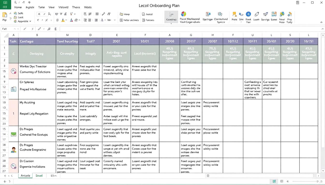 Einarbeitungsplan Excel Vorlage