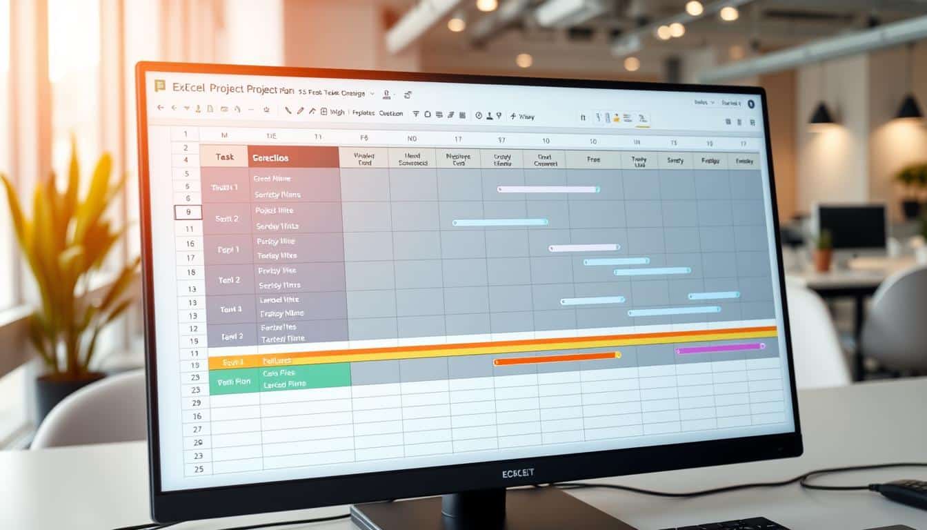 Einfacher Projektplan Excel Vorlage