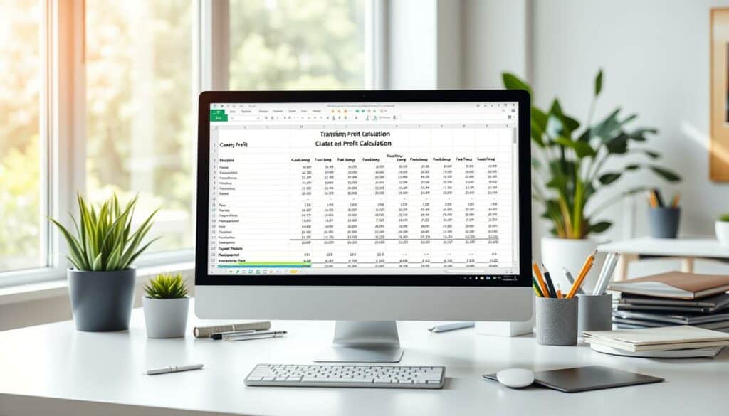 Erstellung einer Übergangsgewinnermittlung Excel Vorlage