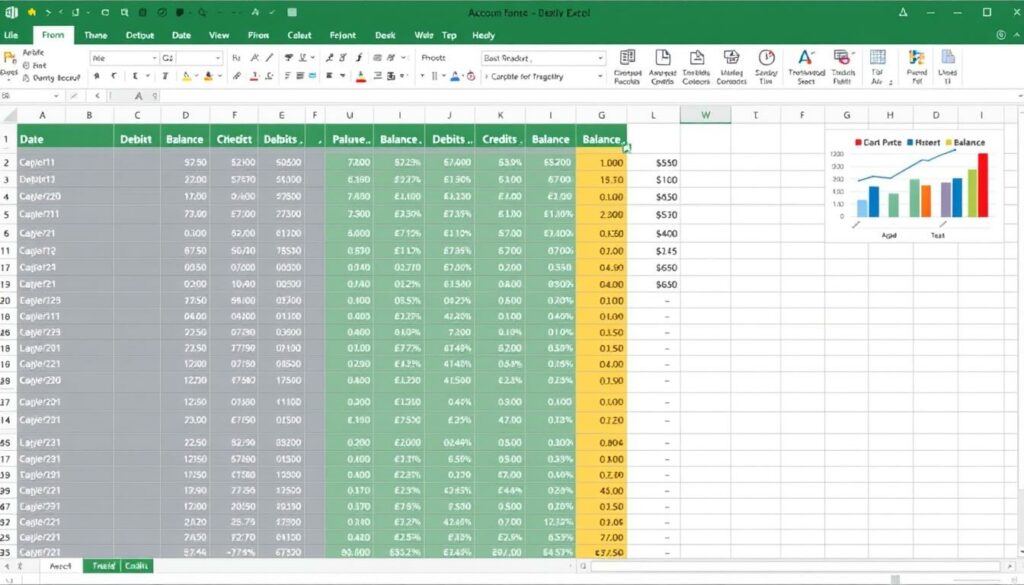 Excel-Buchhaltungsstruktur