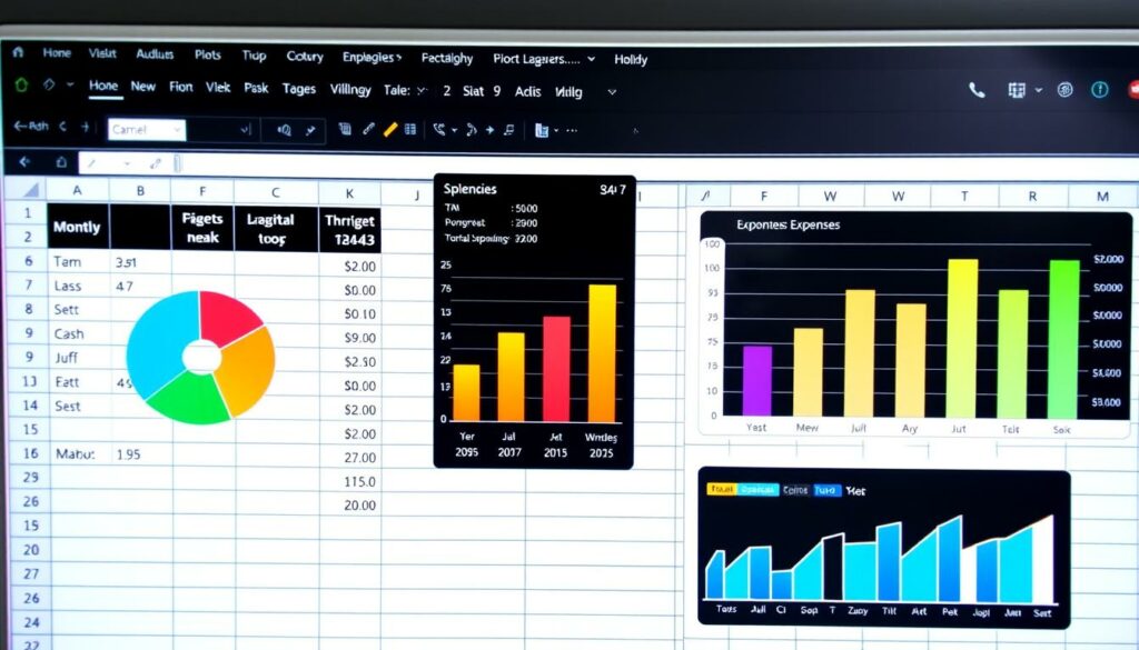 Excel Diagramme zur Ausgabenvisualisierung