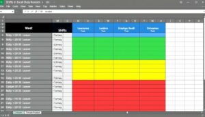 Excel Dienstplan Vorlage