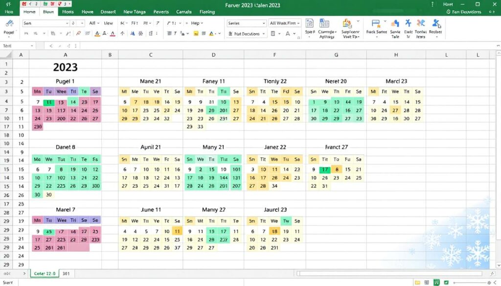 Excel-Kalender Vorlage