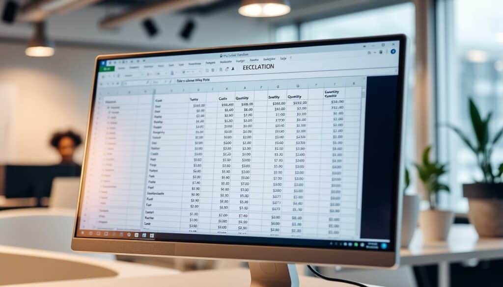 Excel Kalkulation Setup