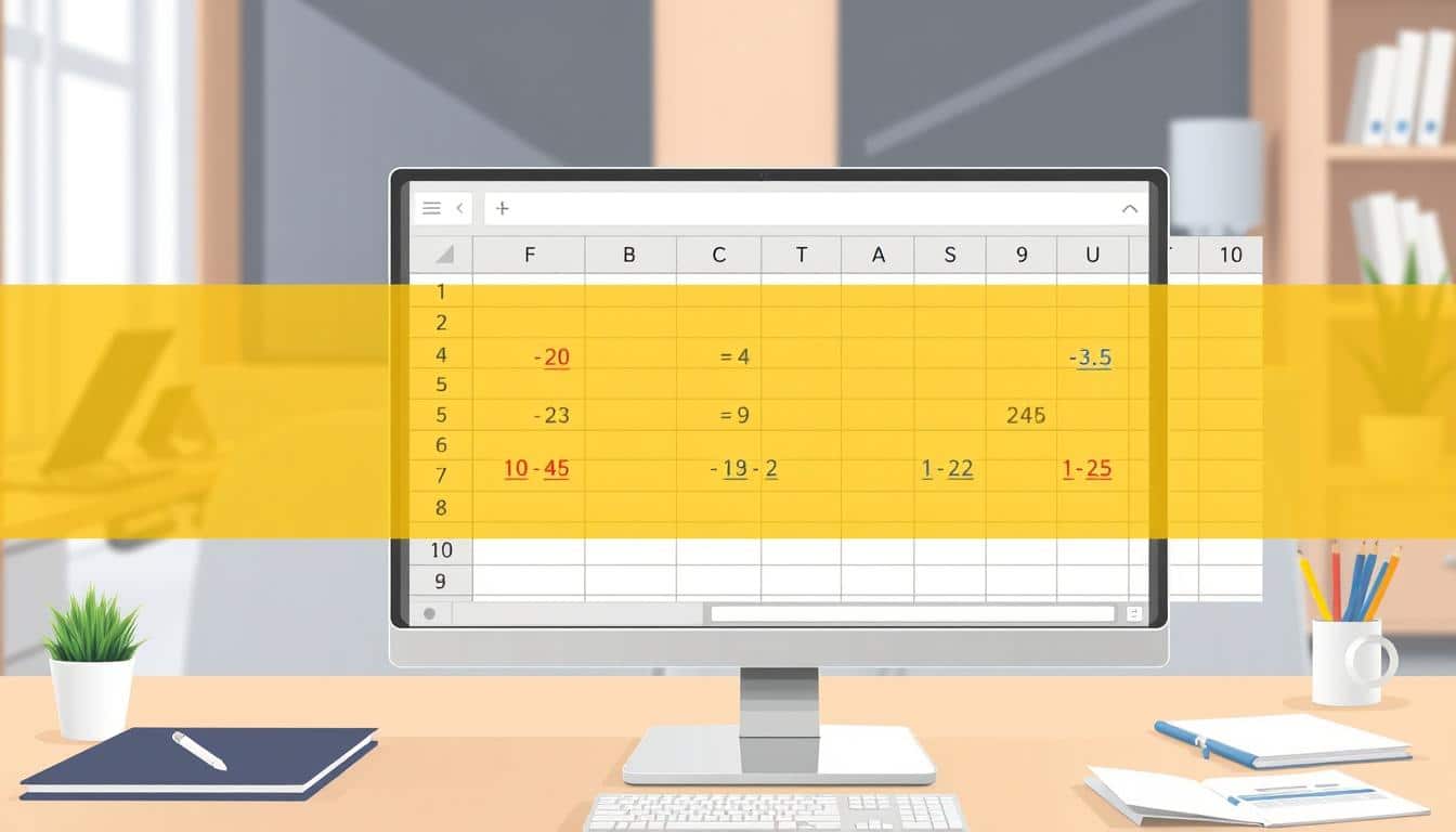 Excel Minus rechnen