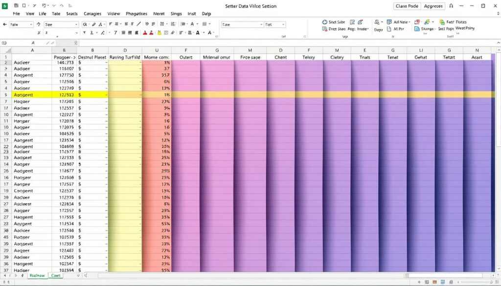 Excel Spalten einklappen