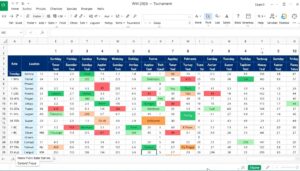 Excel Spielplan WM 2026