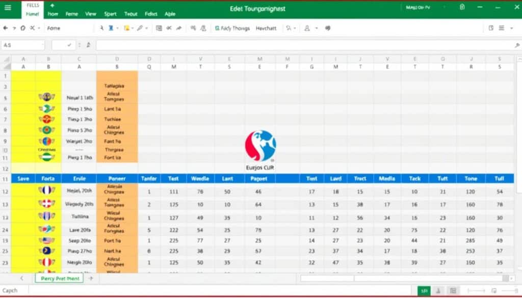 Excel Spielplangestaltung