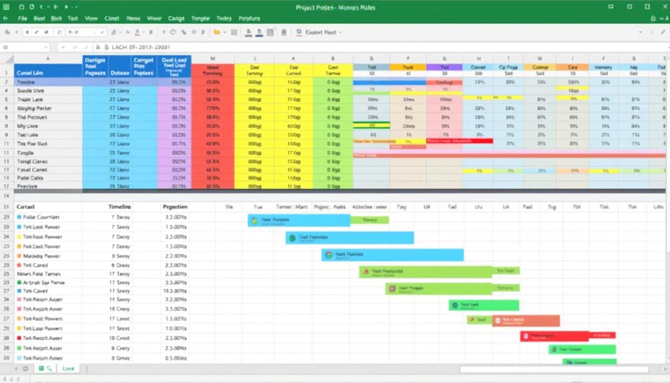 Excel Vorlage Projektplan