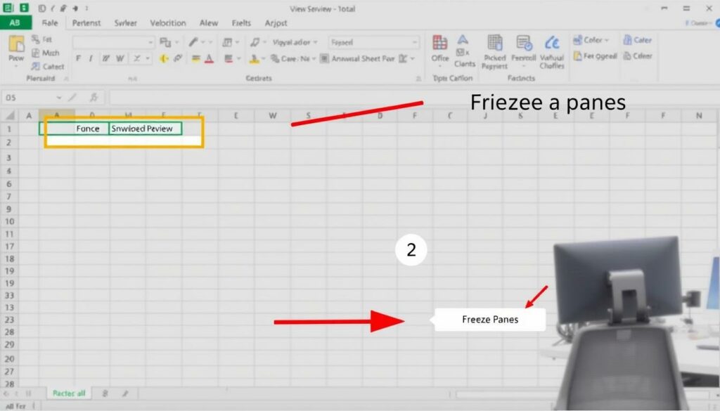 Excel Zeile fixieren Schritt für Schritt