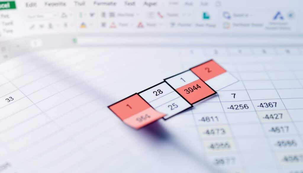 Excel Zelle teilen