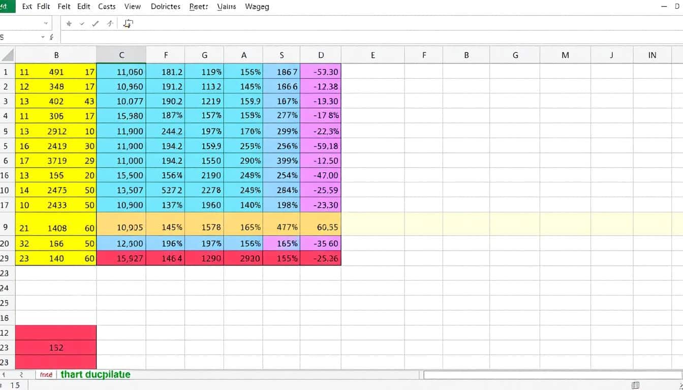 Excel doppelte Werte markieren