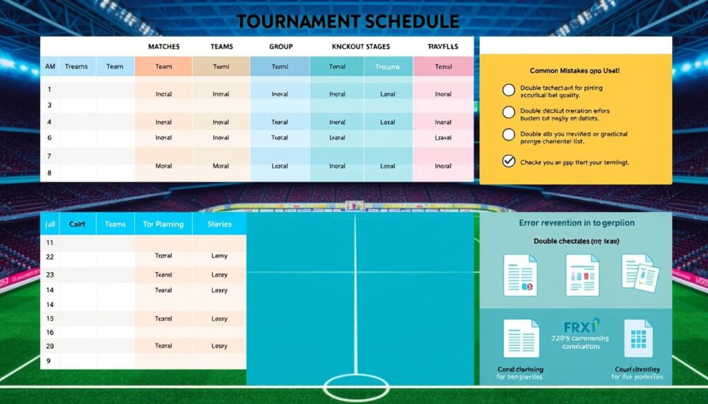 Fehlerprävention beim Turnierplan