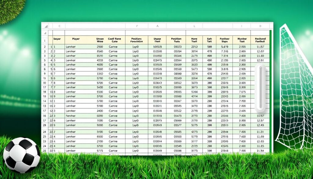 Fußball Excel Vorlage