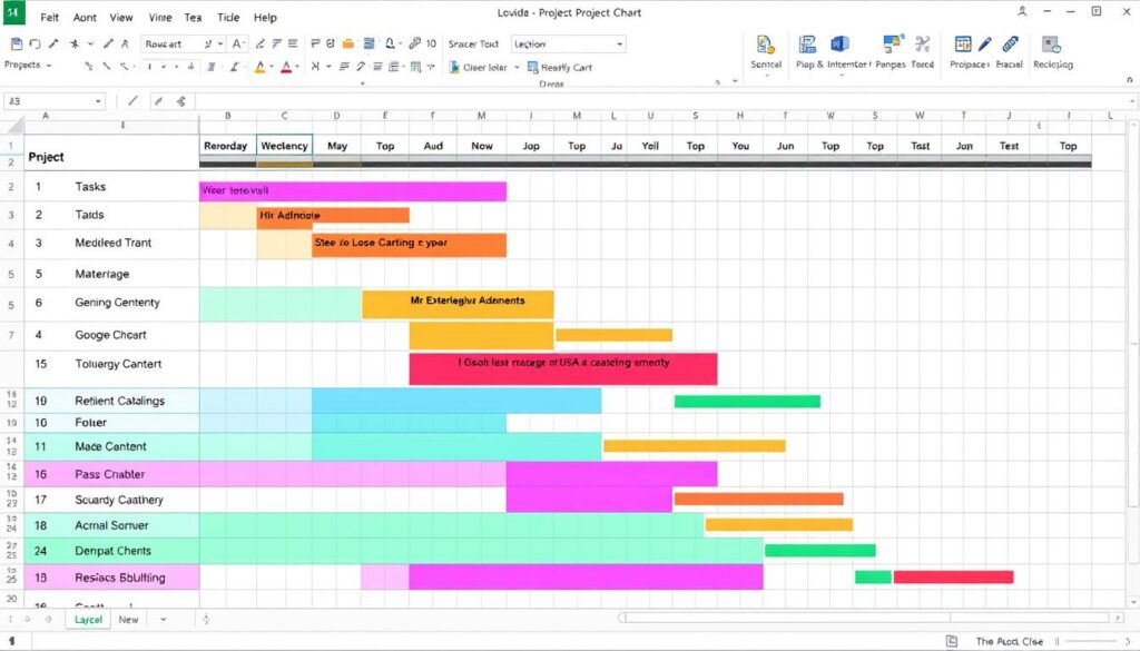 Gantt-Diagramm Excel Vorlage