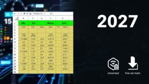 Kalender 2027 Excel