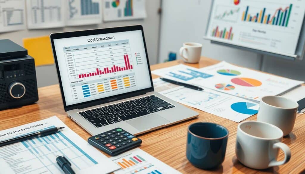 Kostenaufstellung und Analyse