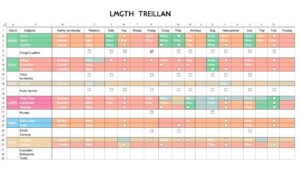 Lernplan Excel Vorlage