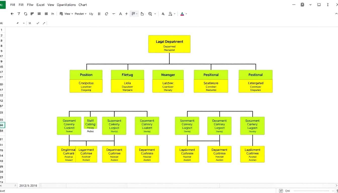 Organigramm Excel Vorlage