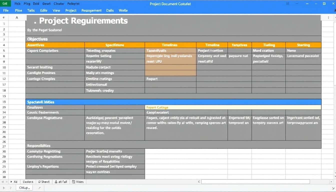 Pflichtenheft Excel Vorlage