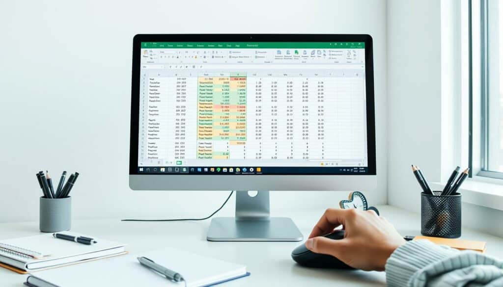 Praktische Übung zum Fixieren einer Excel Spalte