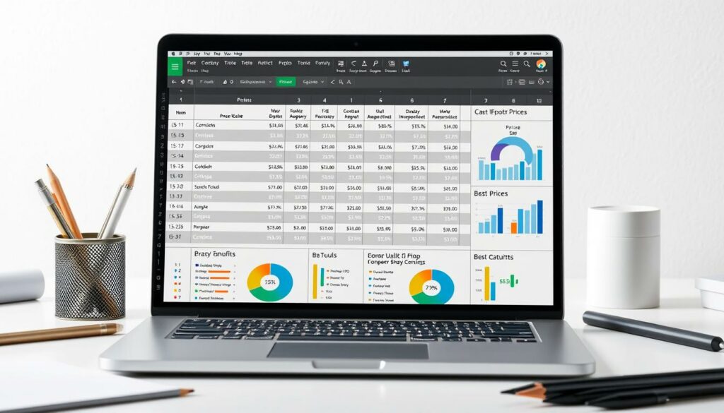 Preisvergleich Excel Vorlage