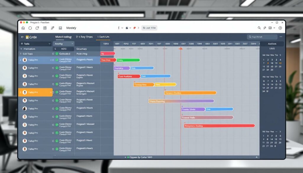 Projektkontrolle mit Gantt-Diagramm