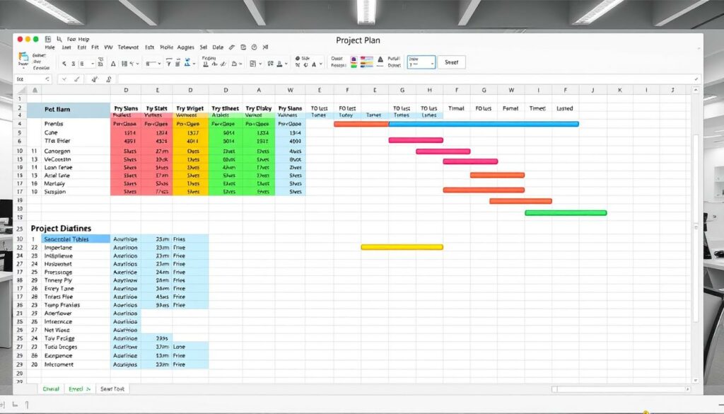 Projektplan Excel Vorlage