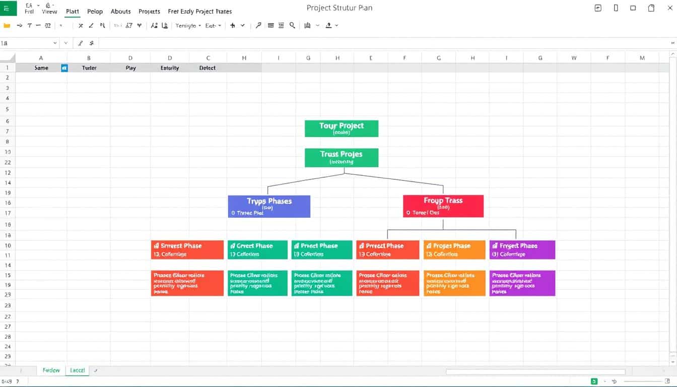 Projektstrukturplan Excel Vorlage