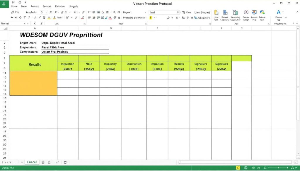 Prüfprotokoll DGUV V3 Excel Vorlage