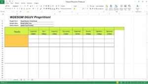 Prüfprotokoll DGUV V3 Excel Vorlage