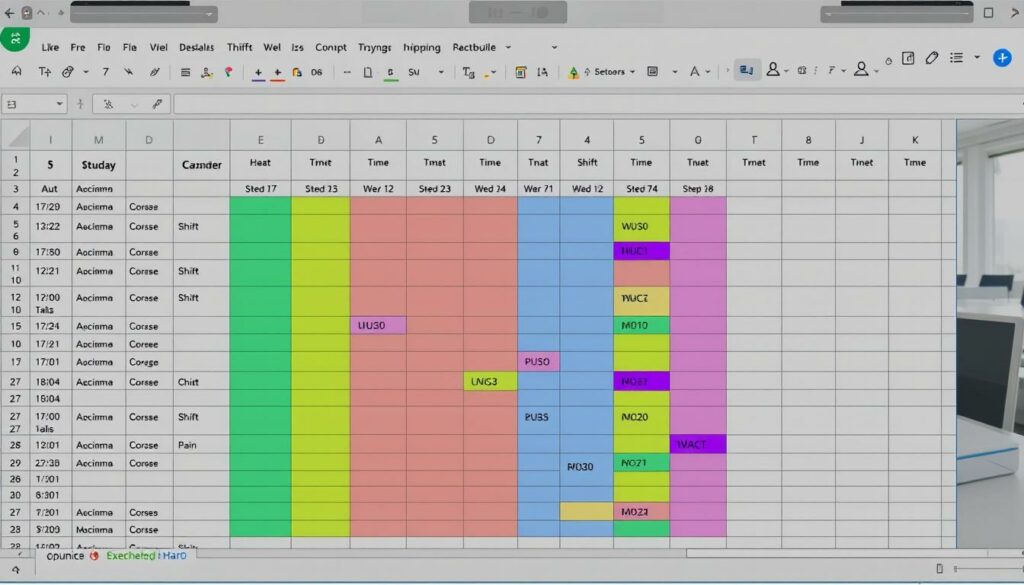 Schichtplan Excel Vorlage