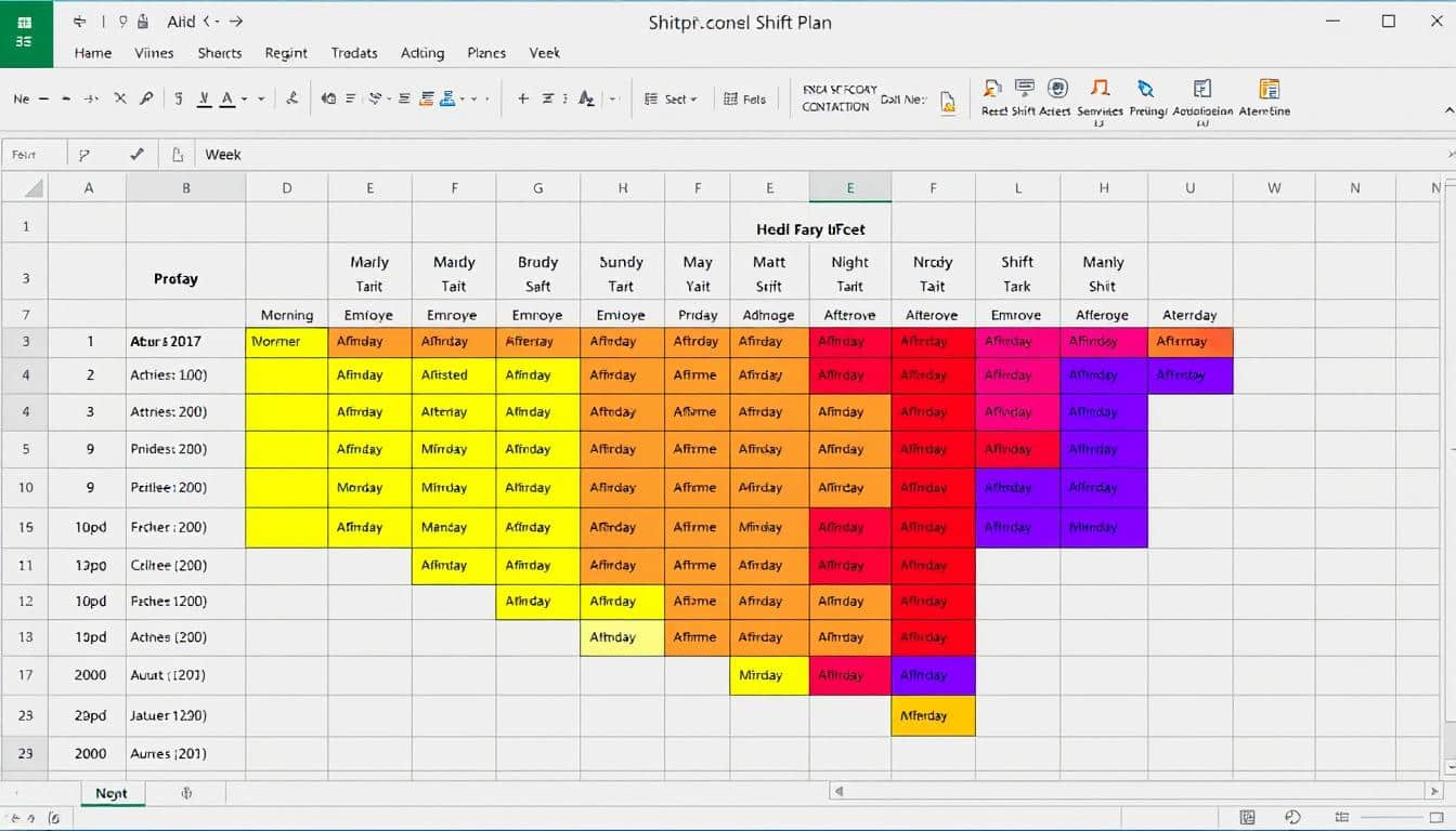 Schichtplan Excel Vorlage