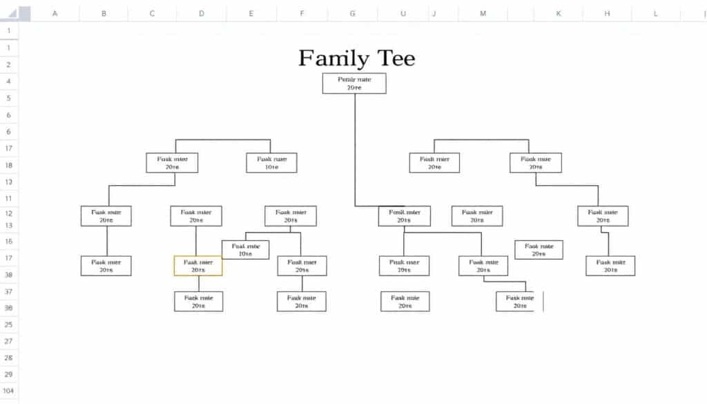 Stammbaum Excel Vorlage