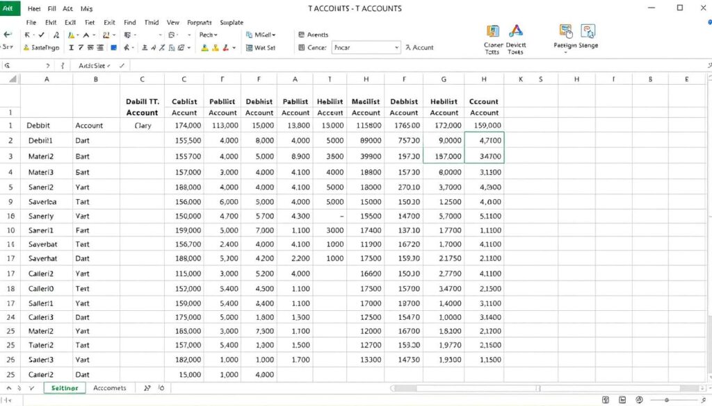 T Konten Excel Vorlage