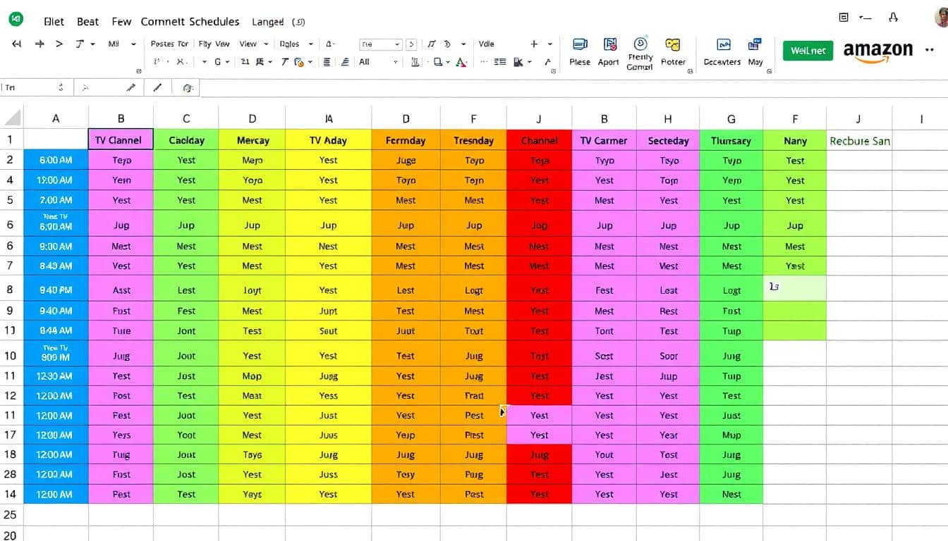 TV Senderliste Excel Vorlage