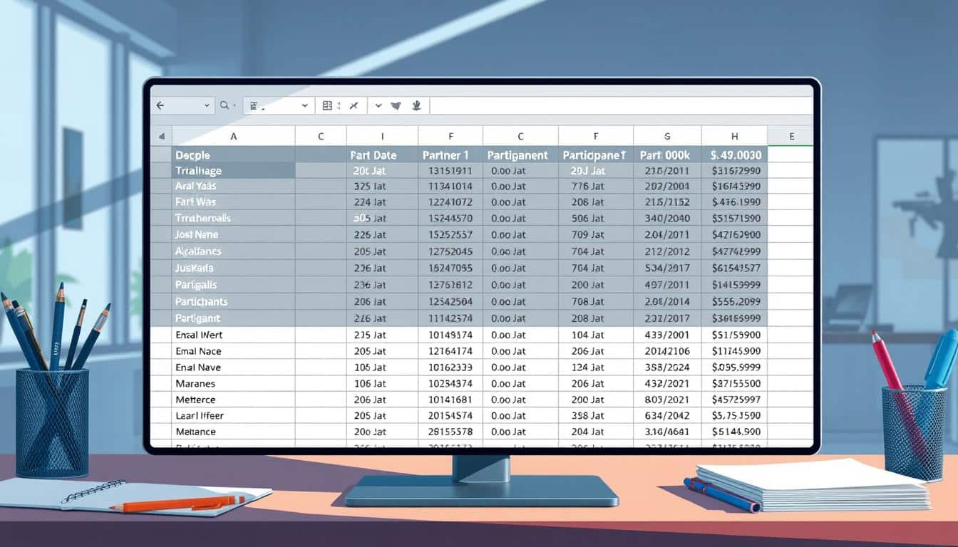 Teilnehmerliste Excel Vorlage