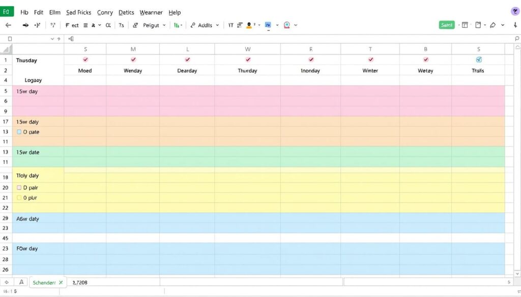 Terminplaner Excel Vorlage