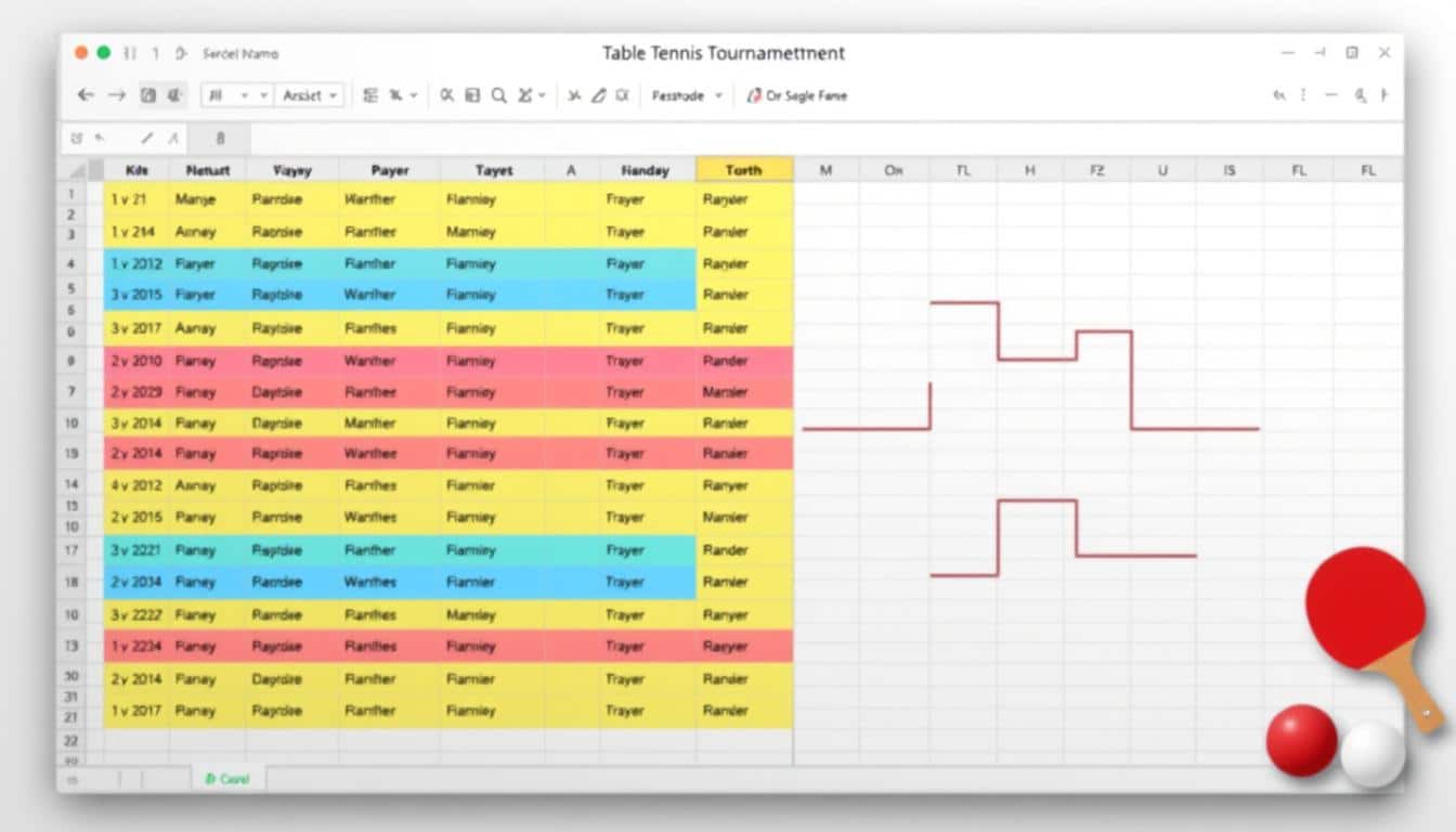 Tischtennis Turnier Excel Vorlage