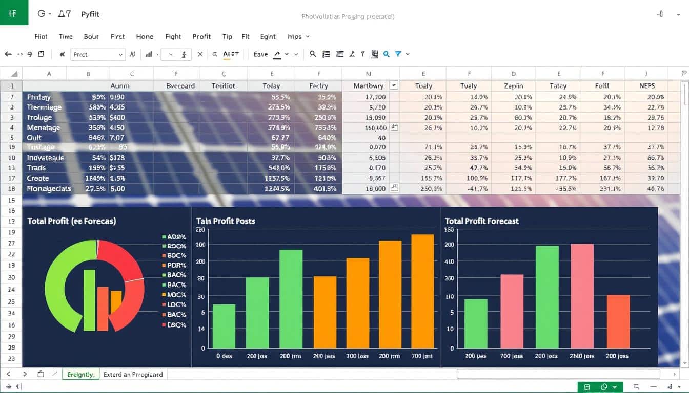 Totalgewinnprognose Photovoltaik Excel Vorlage