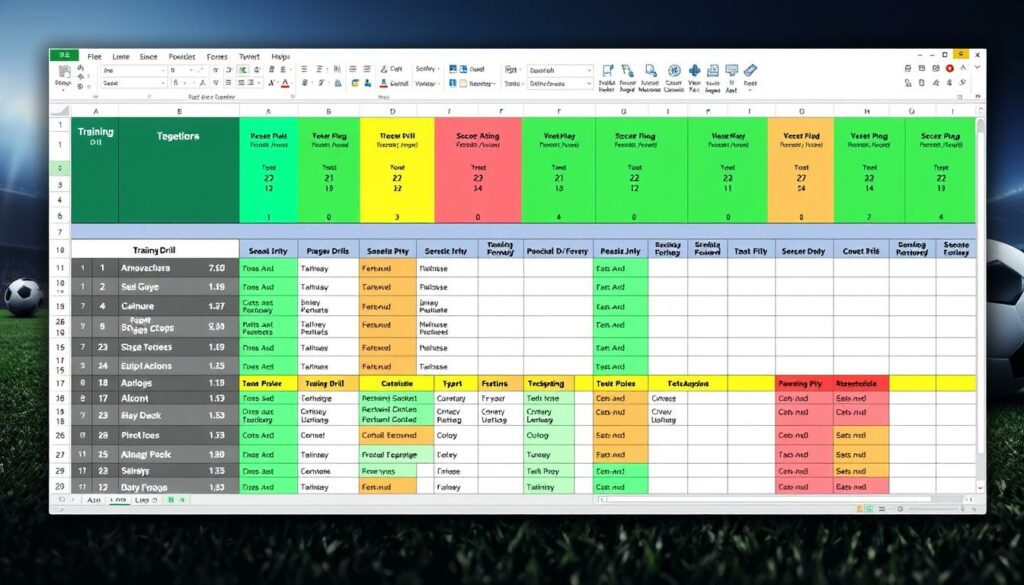 Vorbereitungsplan Fußball Excel Vorlage