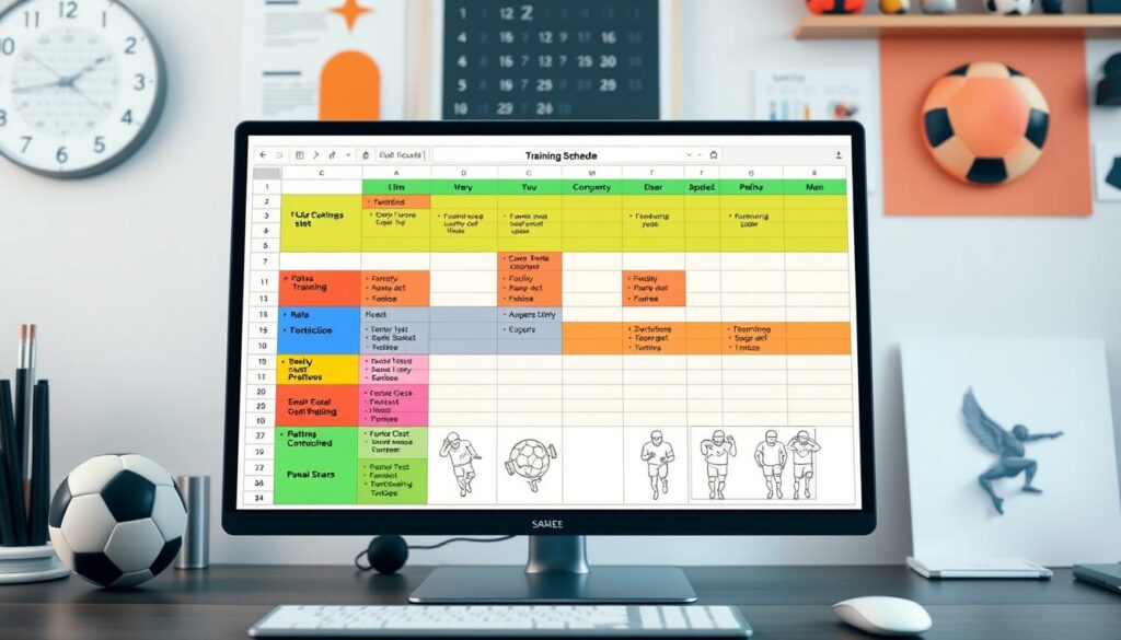 Vorbereitungsplan Fußball Excel Vorlage