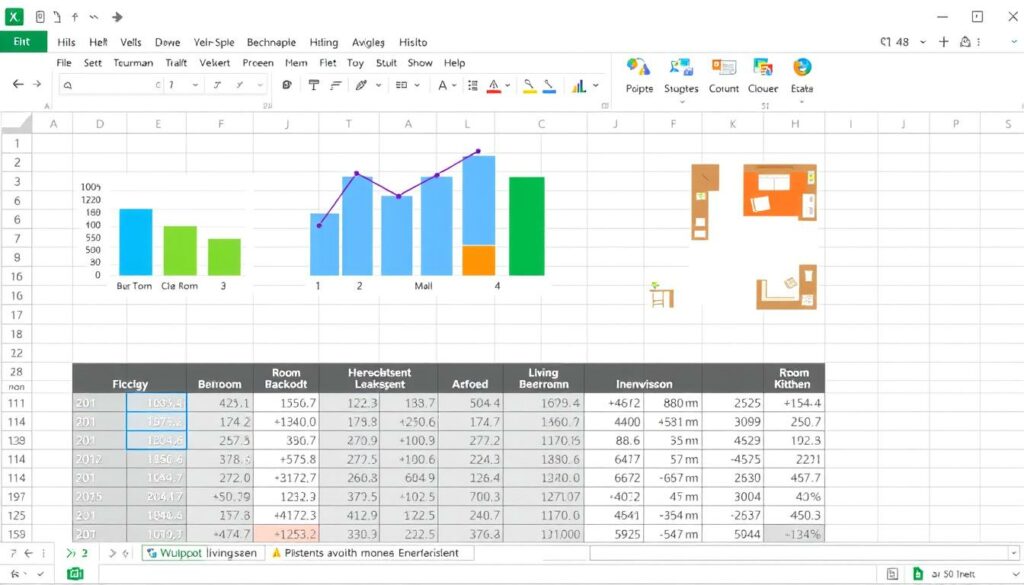 Wohnflächenberechnung Excel Vorlage