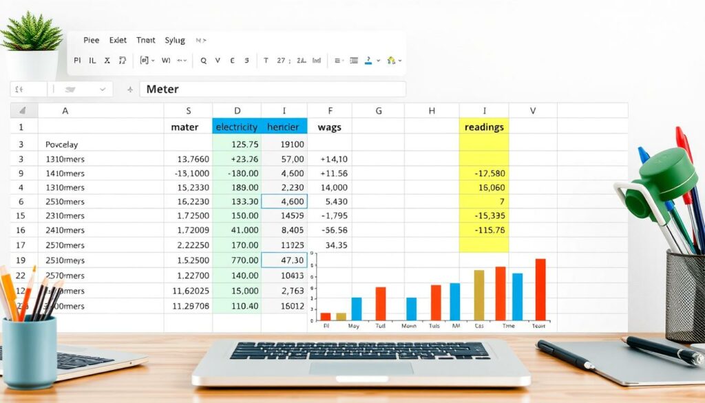 Zählerstände Excel Vorlage erstellen